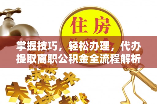 樟木头掌握技巧，轻松办理，代办提取离职公积金全流程解析